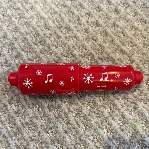 Red Holiday Musical Toilet Paper holder